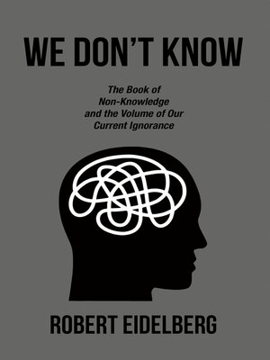 cover image of WE DON'T KNOW
